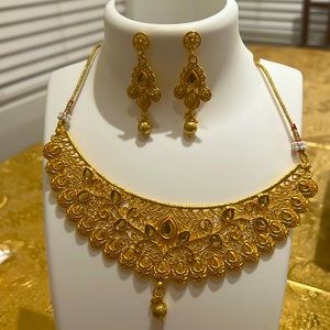 Indian Bollywood necklace set- perfect for your special occasion imitation gold